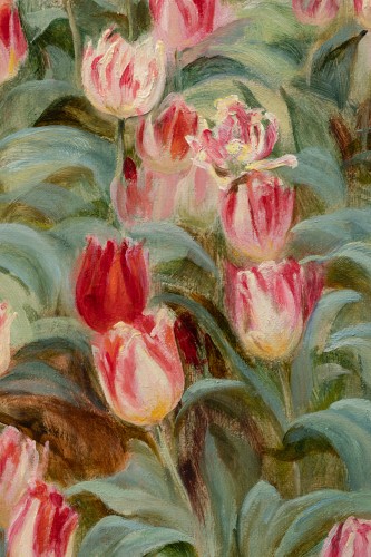 Antiquités - Frederick MORGAN (1847-1927) - la cueillette de tulipes