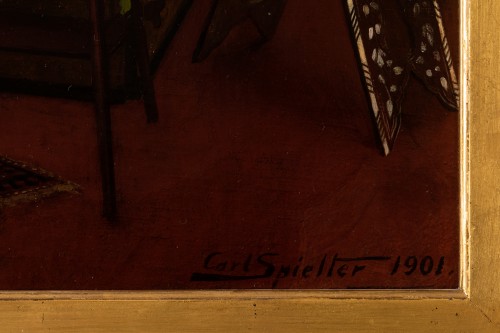 Antiquités - Carl Johann Spielter - Le peintre dans son atelier