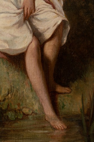 XIXe siècle - Charles CHAPLIN (1825-1891 - Jeune fille au bain