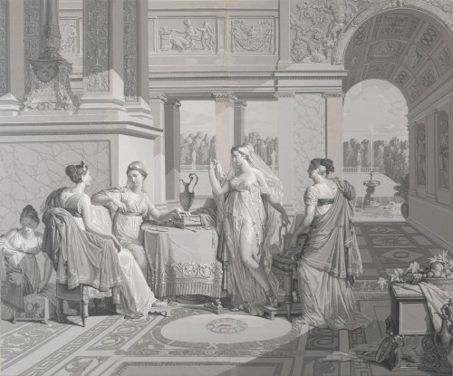 XIXe siècle - Papiers peints panoramique « L’Histoire de Psyché » édité par Desfossé & Karth