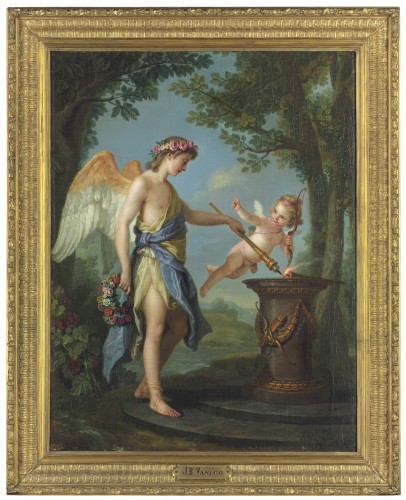Tableaux et dessins Tableaux XVIIIe siècle - Charles Amédée Philippe van Loo (1719-1795) - Hymen et Cupidon