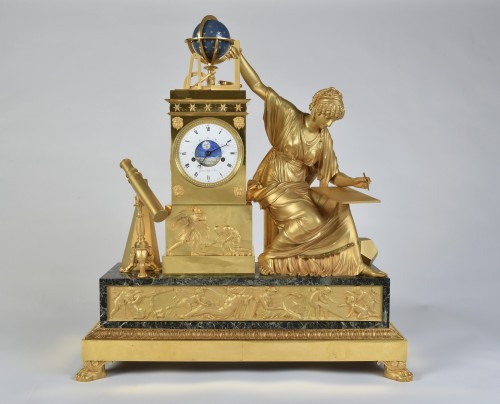 XIXe siècle - Imposante Pendule d’époque Empire, signée Gaston Jolly, Maître en 1784