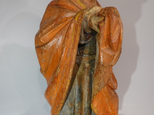 Antiquités - Vierge et Saint Jean au Calvaire – École bourguignonne 2e moitié du XVe