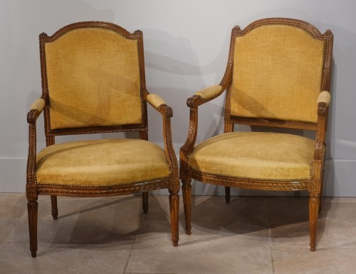 Deux fauteuils Louis XVI - Louis XVI