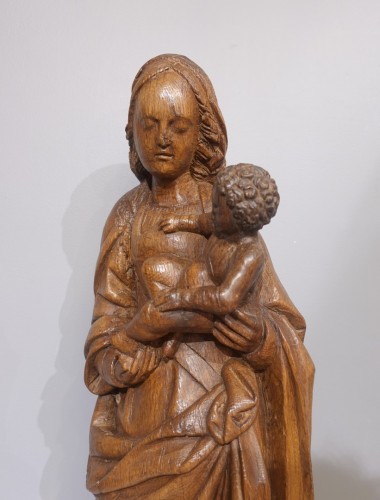 Vierge à l'Enfant en chêne du XVIe siècle - Gérardin et Cie