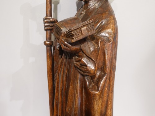 Statue Saint Jacques du XVe siècle Bourgogne - Moyen Âge