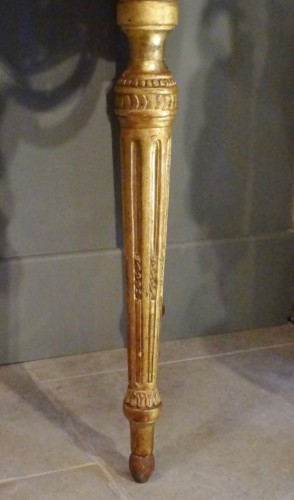 Console Louis XVI en bois doré - Gérardin et Cie