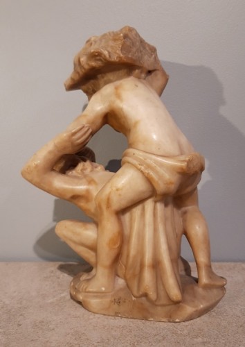 Sculpture Sculpture en Marbre - Albâtre représentant Hercule d'époque XVIe
