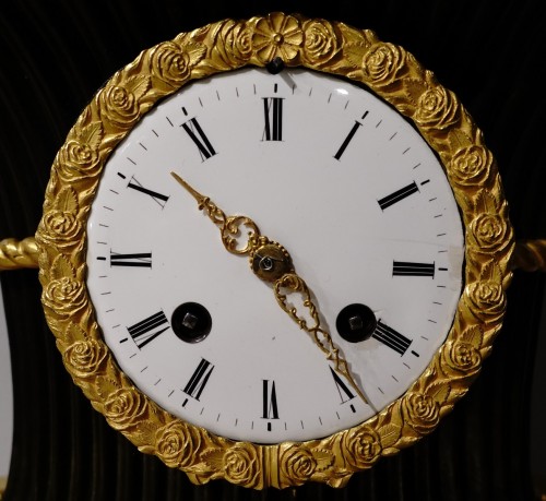 Horlogerie Pendule - Pendule Panier d'époque Empire portant le poinçon de la Maison « Japy Frères »
