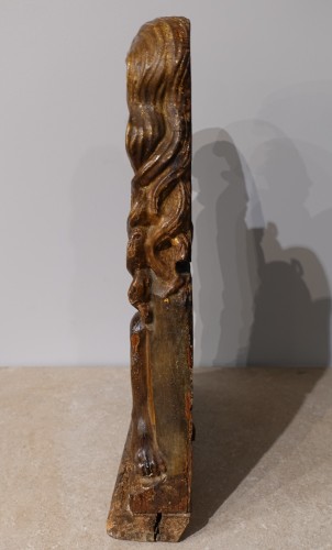 Antiquités - « Pietà » en bois polychrome du XVIe siècle
