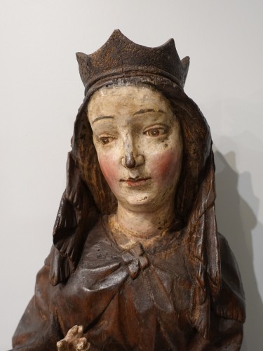 Moyen Âge - Vierge à l'enfant en Majesté, époque XVe siècle