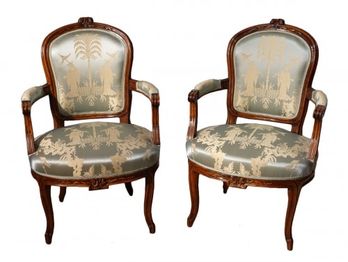 Paire de fauteuils estampillés F. Lapierre (1753 - 1823)