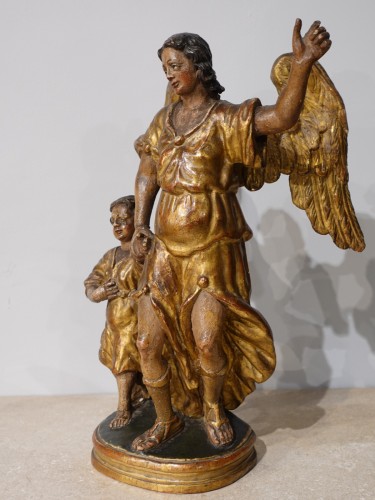 Groupe statuaire « Tobie et l'Archange Raphaël » fin 17e - Gérardin et Cie