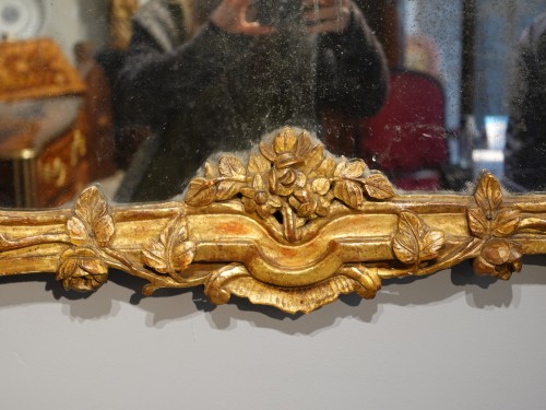 Miroir Louis XV en bois doré - Louis XV