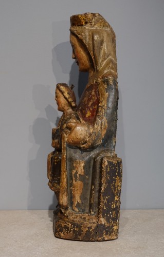 Vierge à l'enfant en Majesté dite ''Sedes Sapientiae'' fin XIIIe - Moyen Âge