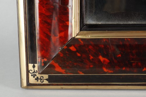 Miroir en écaille rouge, fin XVIIe - Louis XIV
