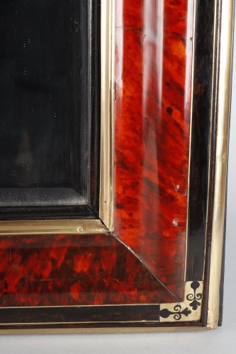 Louis XIV - Miroir en écaille rouge, fin XVIIe