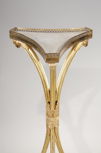Grande paire de sellettes italiennes - Mobilier Style Louis XVI