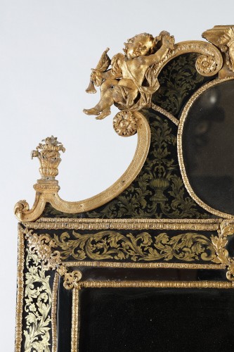 Miroirs, Trumeaux  - Miroir Suédois du XVIIIe siècle attribué à Burchardt Precht