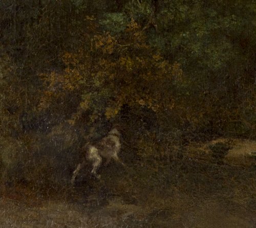 Scène de chasse - Prudent Leray (1820-1879) - Tableaux et dessins Style 