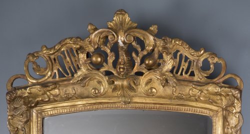 Miroir en bois doré d'époque Régence - Miroirs, Trumeaux Style Régence
