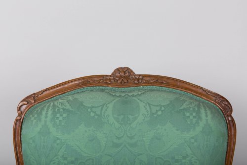 XVIIIe siècle - Paire de fauteuils d'époque Louis XV estampillés Blanchard