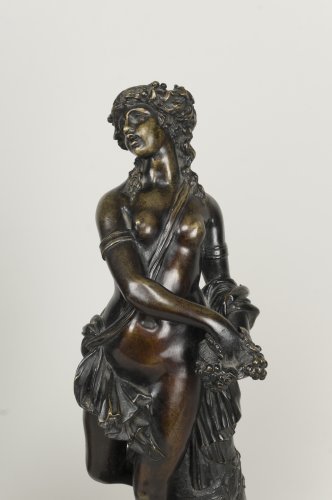 XIXe siècle - Statuettes en bronze de Bacchus et d'une Bacchante