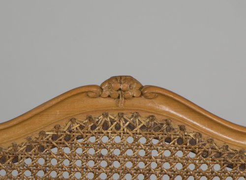 Antiquités - Suite de chaises cannées d'époque Louis XV 