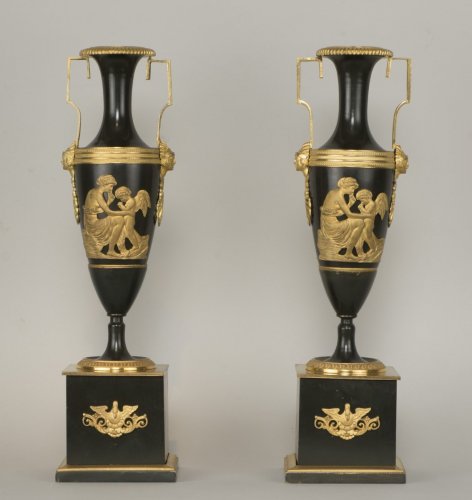 Paire de vases Directoire - Galerie Gilles Linossier