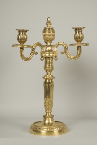 Luminaires Bougeoirs et Chandeliers - Paire de candélabres Louis XVI