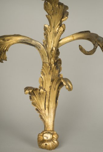 Paire d'appliques d'époque Louis XV - Galerie Gilles Linossier