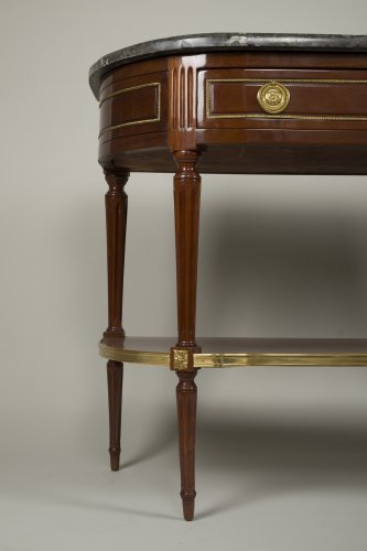Console en acajou d'époque Louis XVI - Galerie Gilles Linossier