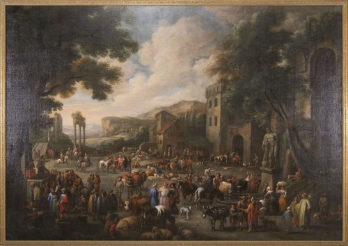 Scène de marché - Peeter van Bredael (1629-1719)