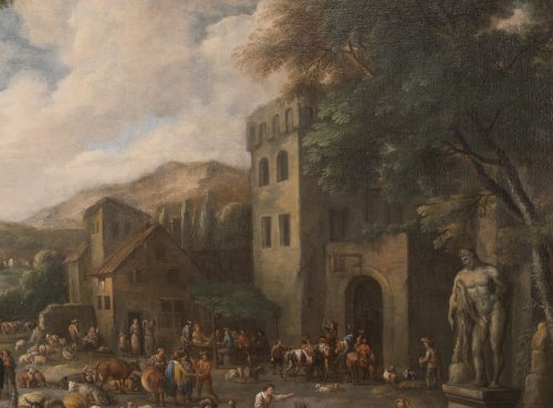  - Scène de marché - Peeter van Bredael (1629-1719)