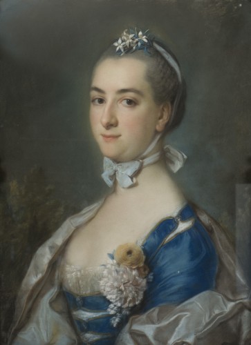 Tableaux et dessins Dessin, Aquarelle & Pastel - Portrait de la princesse Anastasia Ivanovna Troubetzkaïa (1700-1755) par A. Roslin
