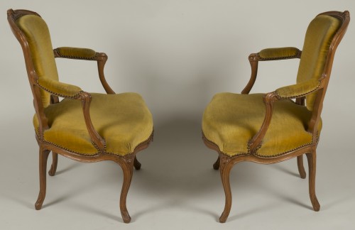 Paire de fauteuils d'époque Louis XV - Galerie Gilles Linossier