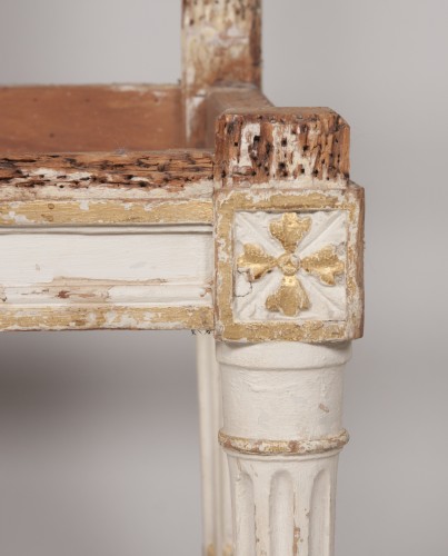 Antiquités - Suite de quatre chaises d'époque Louis XVI