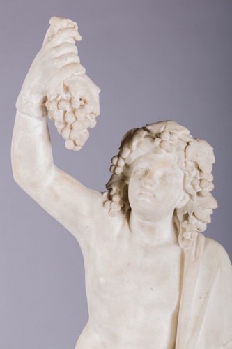 Sculpture Sculpture en Marbre - Bacchus et Bacchante en marbre blanc