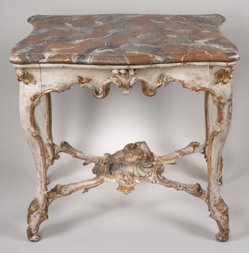 Table console allemande, du milieu du XVIIIe siècle - Mobilier Style 