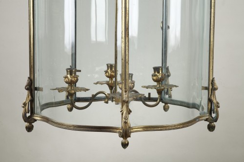Paire de lanternes en bronze doré - Louis XV