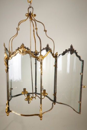 Grande lanterne en bronze doré - Napoléon III