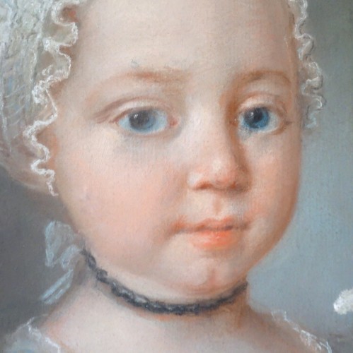 Antiquités - Portrait de Madame Royale - École française du XVIIIe siècle, entourage de Joseph-Siffred Duplessis