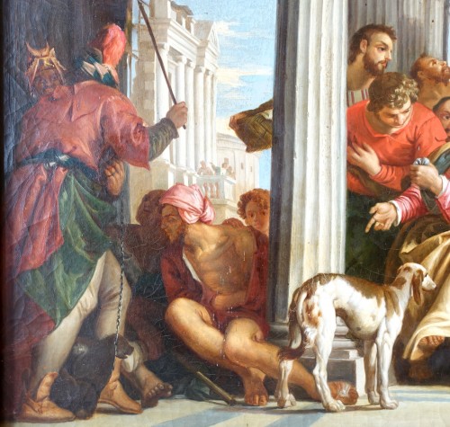 Le festin chez Simon le Pharisien, École fançaise ou Italienne du début 19e siècle d'après Veronese - Restauration - Charles X