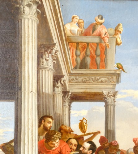 Restauration - Charles X - Le festin chez Simon le Pharisien, École fançaise ou Italienne du début 19e siècle d'après Veronese