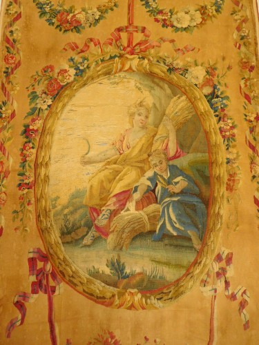 XVIIIe siècle - Tapisserie d'Aubusson d'époque Louis XVI - Cérès, allégorie de l'été