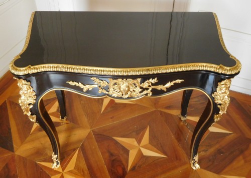 Antiquités - Table à jeu, époque Napoléon III