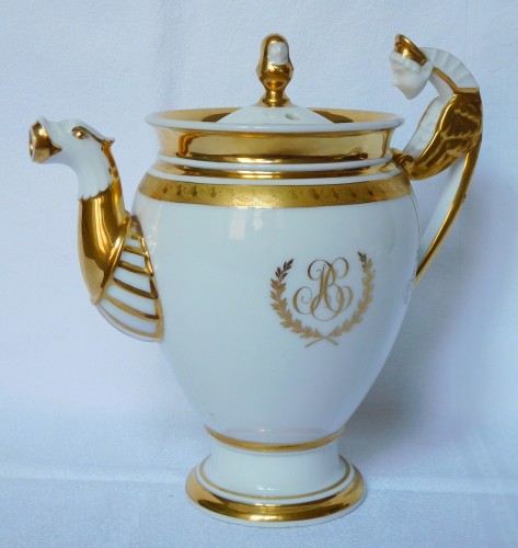 XIXe siècle - Service à thé ou café en porcelaine, Manufacture Neppel à Paris