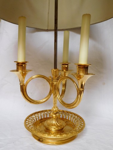 Lampe bouillotte en bronze d'époque Louis XVI - Directoire - Directoire