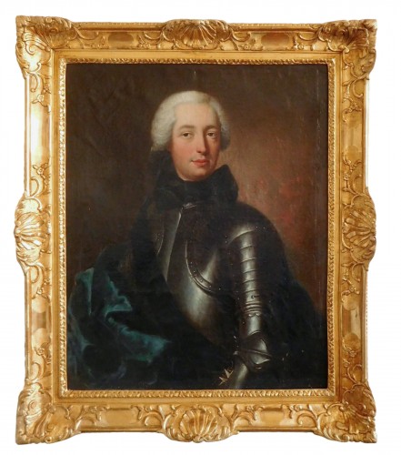  Portrait officier en cuirasse Chevalier de Malte - Charles Baziray (ca 1685 - 1755)