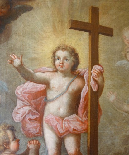 L'enfant Jésus en gloire  - Pierre Staron 1711  - Louis XIV